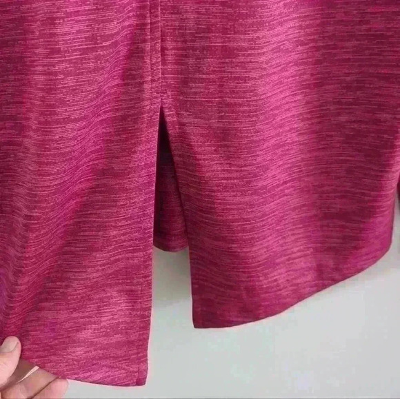 XERSION | Women's  Wine Melange Textured Quick-Dri Exercise Top - Picture 6 of 6